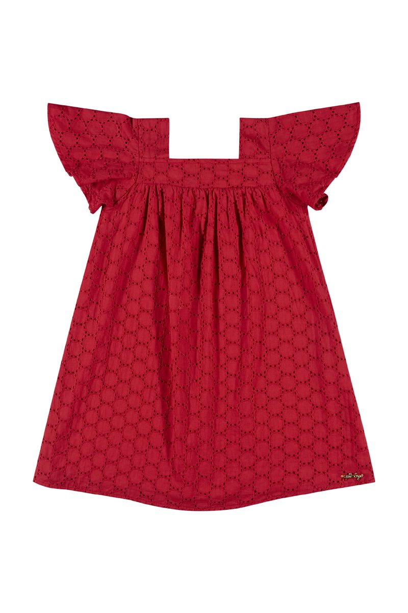 Vestido-Infantil-em-Laise-para-Menina--Vermelho--Quimby