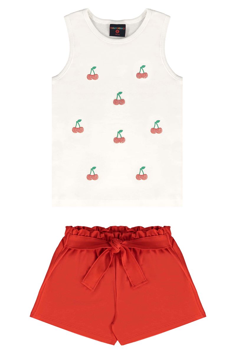 Conjunto-Infantil-para-Menina-com-Blusa-e-Shorts