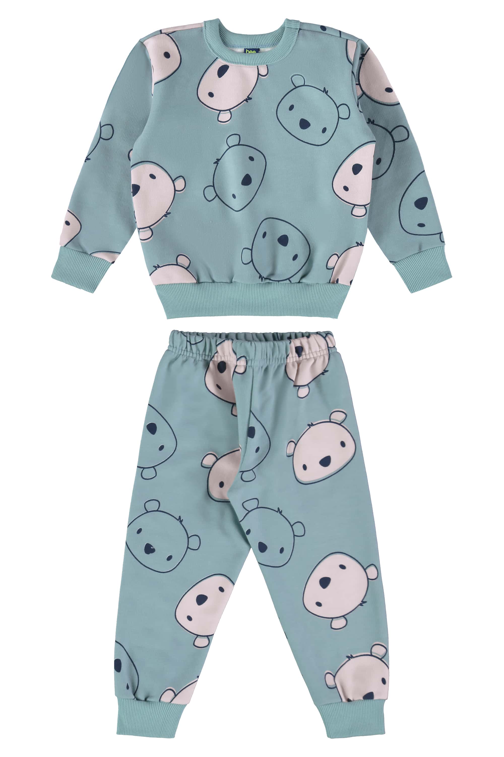 Conjunto Infantil Feminina com Blusão e Calça (Azul) Bee Loop