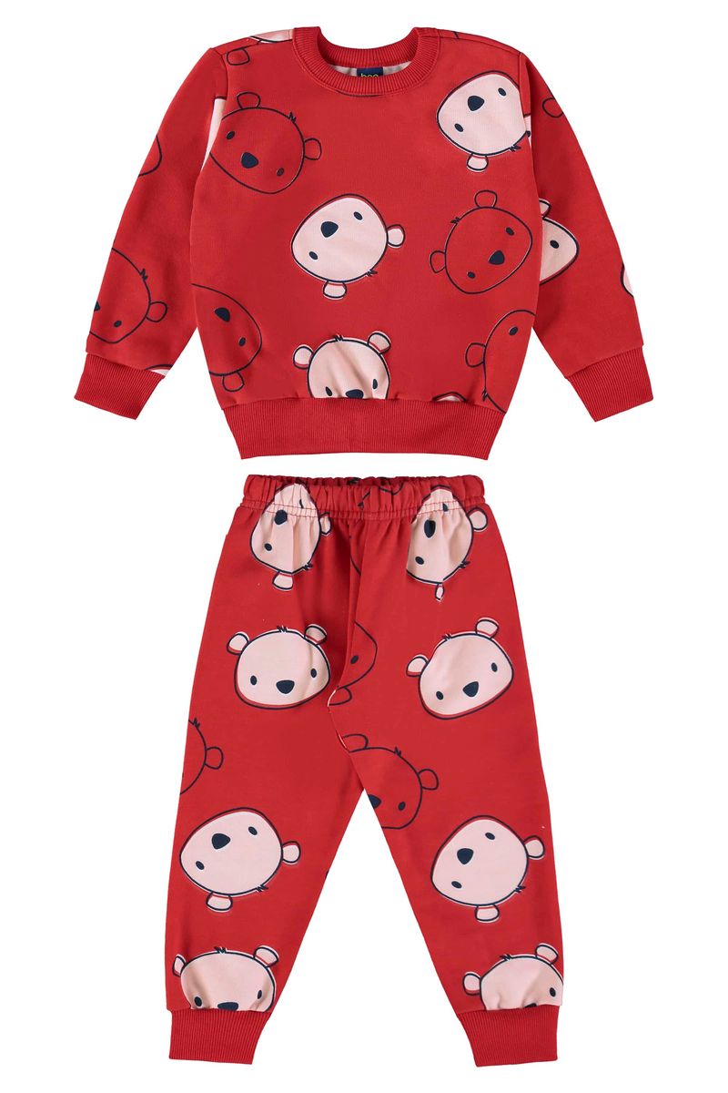 conjunto-infantil-feminina-com-blusao-e-calca-vermelho-bee-loop