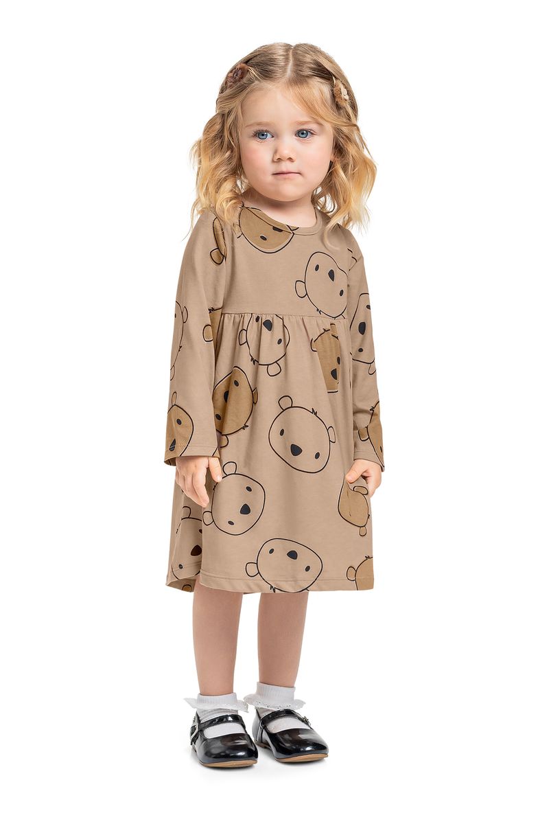 vestido-infantil-ursinho-em-cotton-marrom-bee-loop