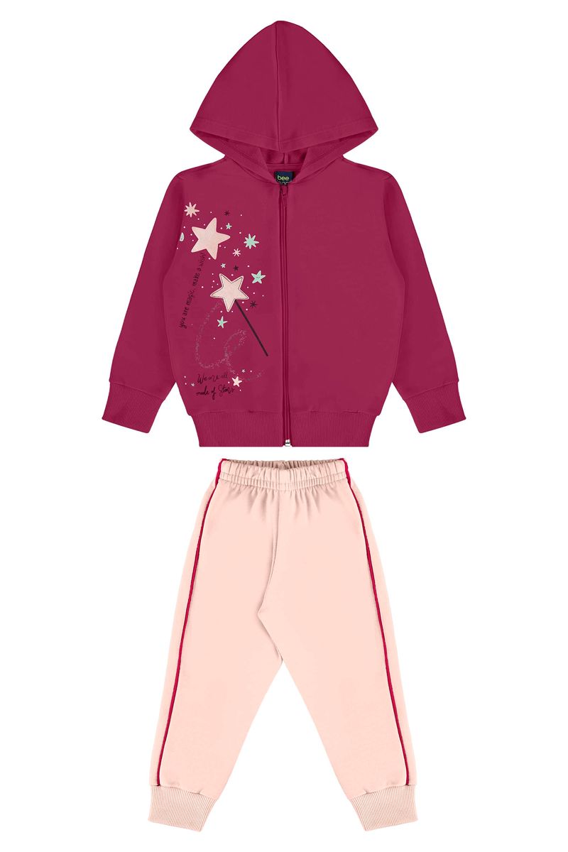 conjunto-infantil-jaqueta-e-calca-moletom-para-menina-rosa-pink-bee-loop