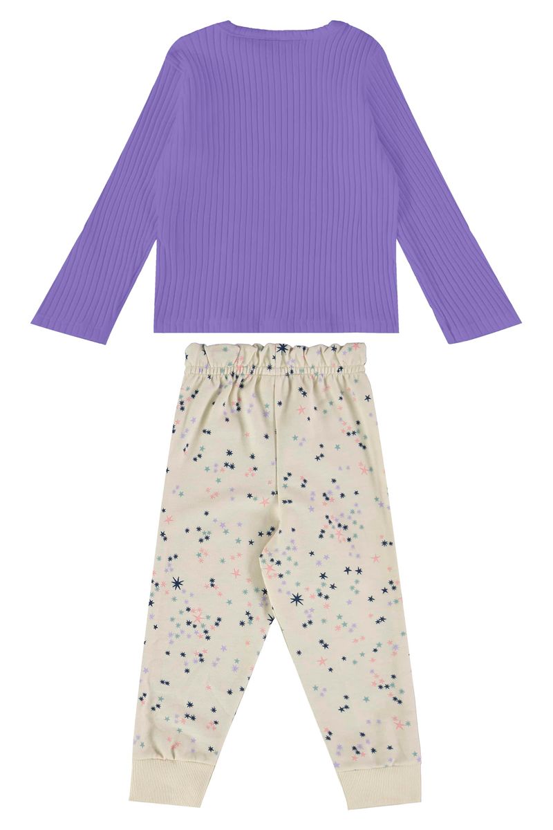 conjunto-infantil-femininas-com-blusa-e-calca-roxo-bee-loop
