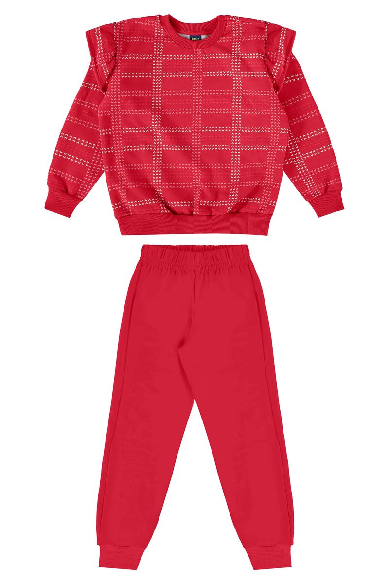 conjunto-infantil-feminina-com-blusao-xadrez-e-calca-vermelho-bee-loop