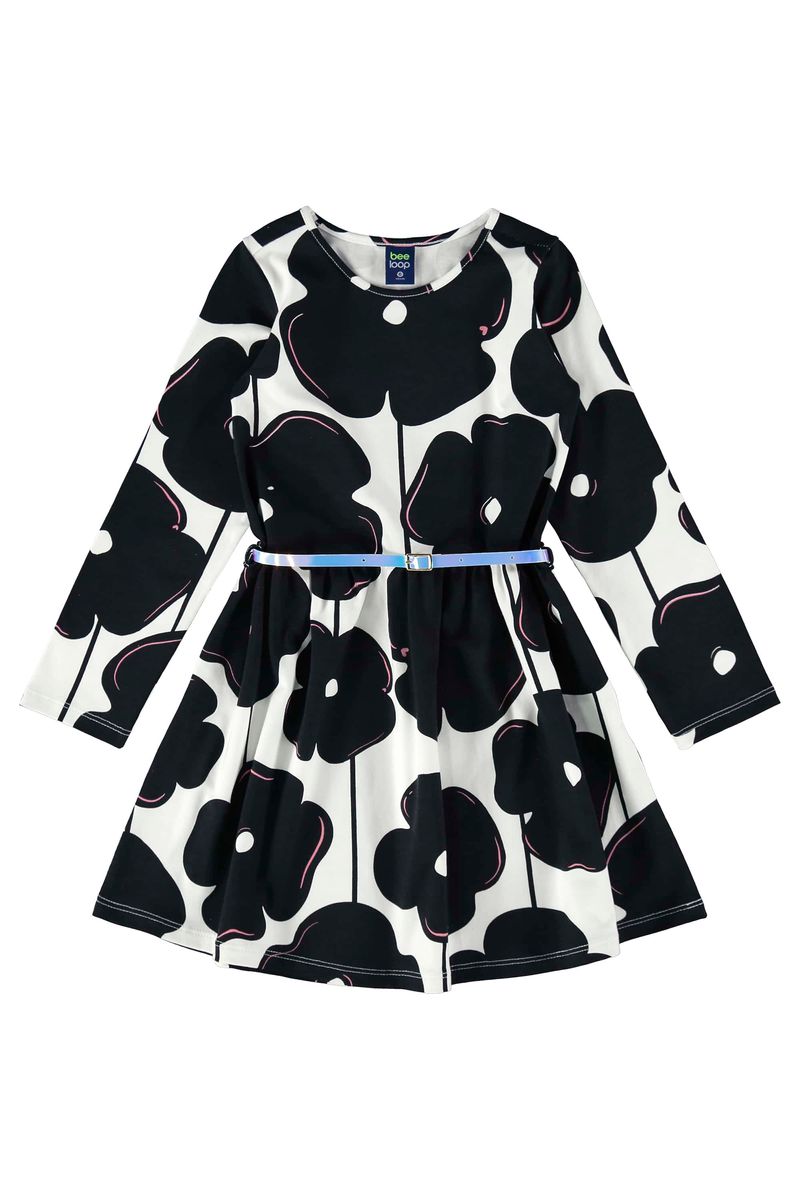 vestido-de-manga-longa-com-cinto-branco-bee-loop