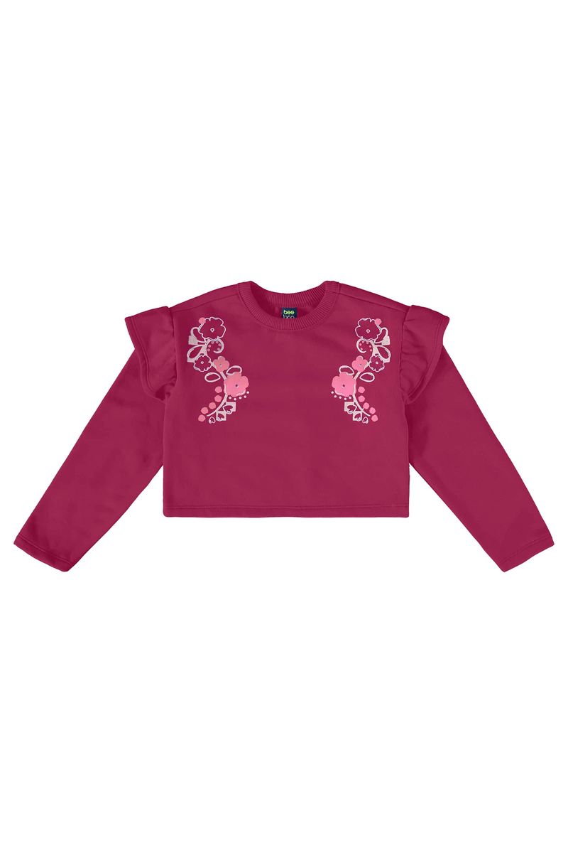 conjunto-infantil-com-blusa-cropped-e-calca-rosa-pink-bee-loop