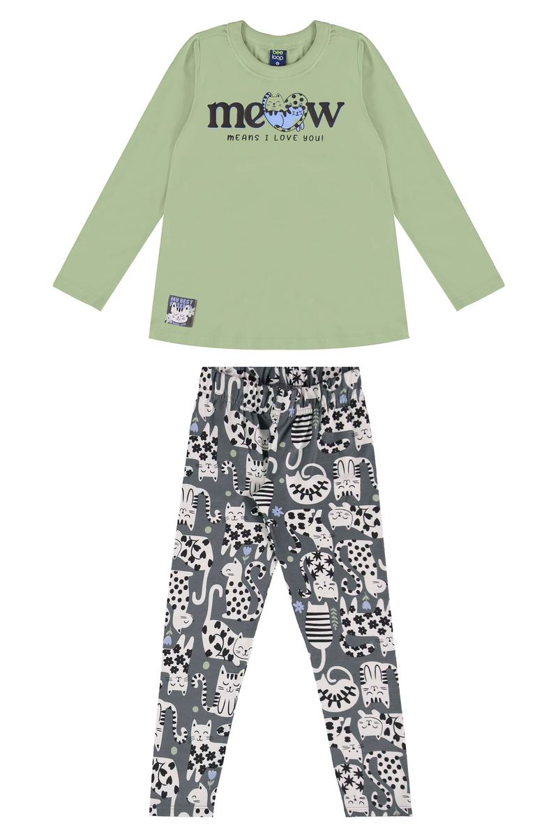 conjunto-para-meninas-blusa-meia-malha-e-calca-legging-em-cotton-verde-claro-bee-loop