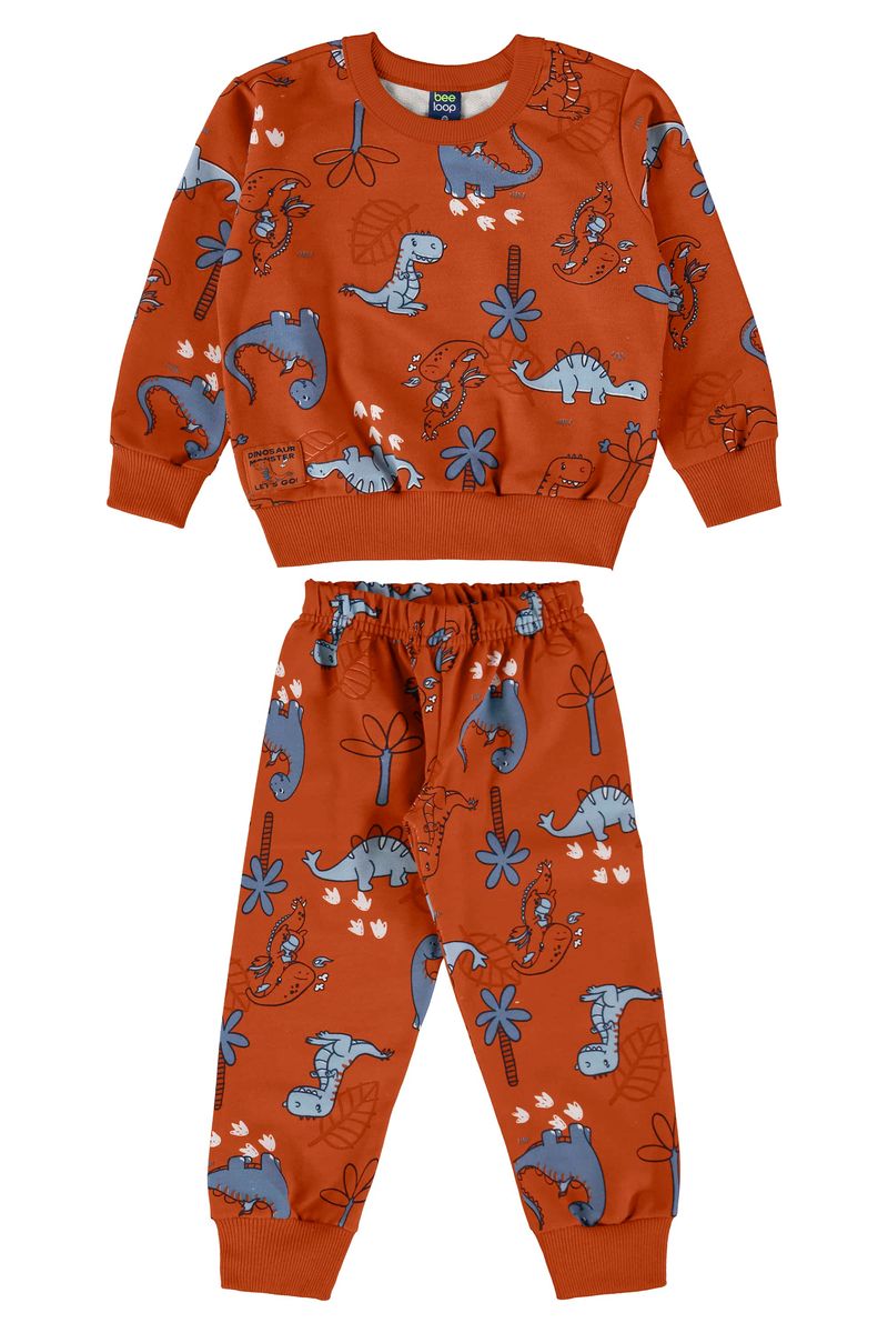 conjunto-infantil-dinos-em-moletom-com-blusao-e-calca-marrom-bee-loop