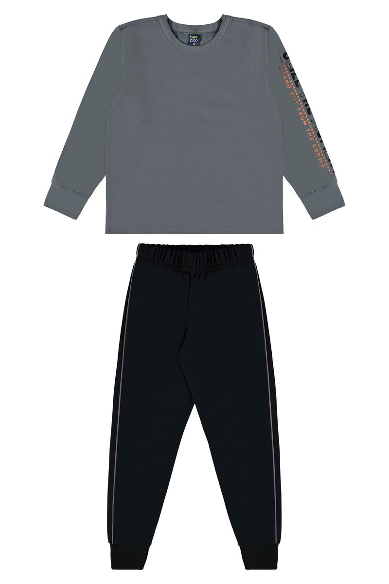 conjunto-infantil-com-camiseta-e-calca-para-menino-cinza-bee-loop