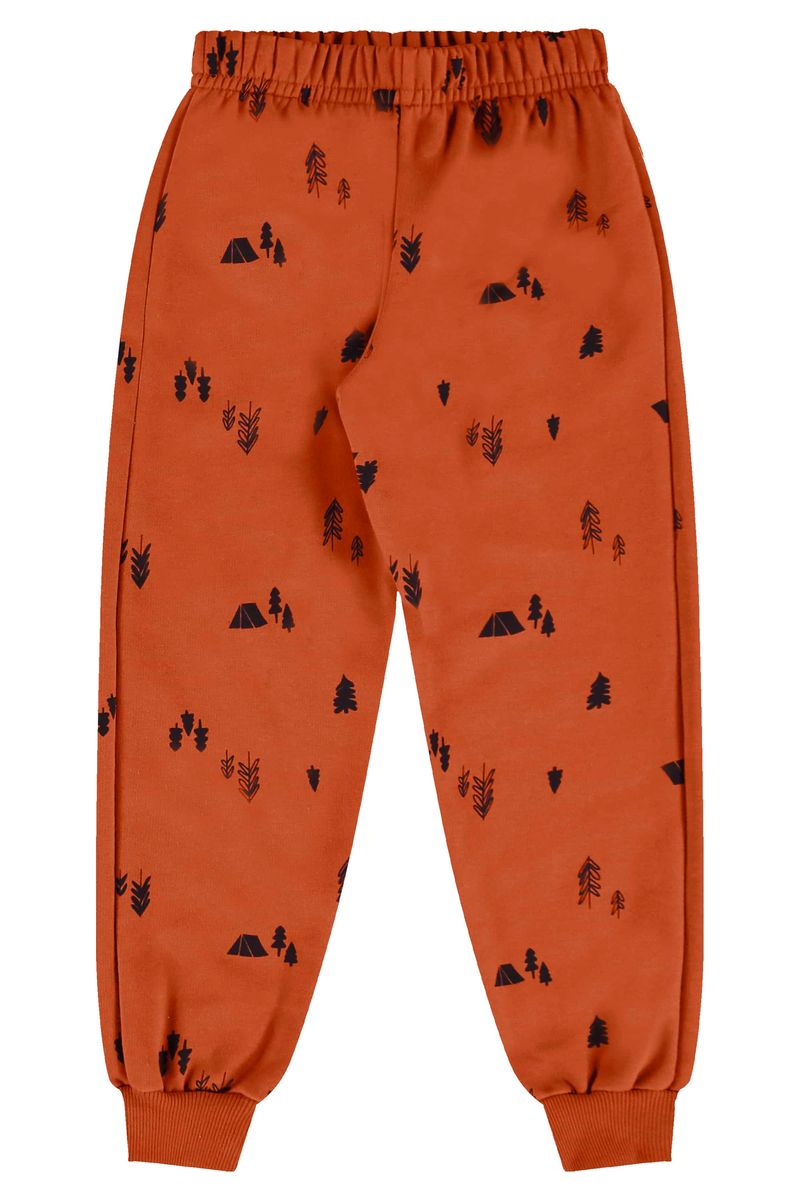 conjunto-infantil-em-moletom-com-blusao-e-calca-marrom-bee-loop