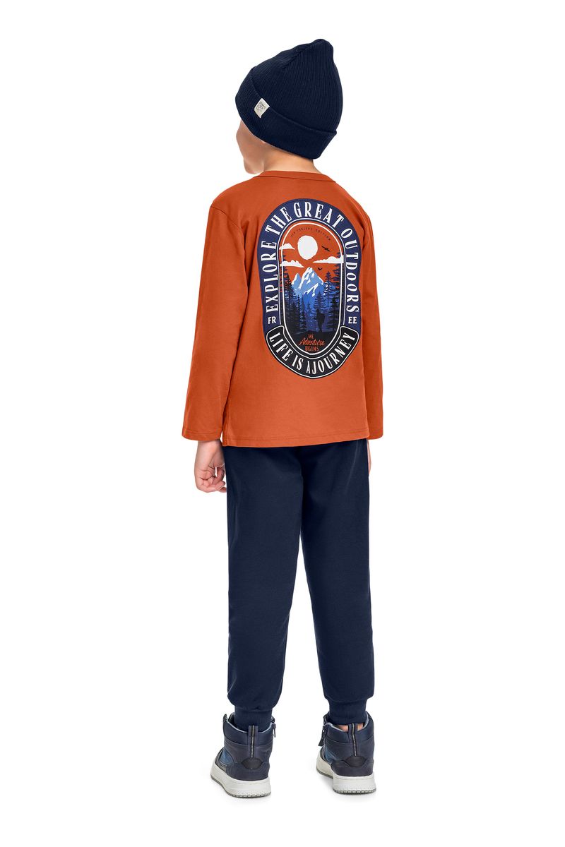 conjunto-infantil-com-blusa-e-calca-para-menino-marrom-bee-loop