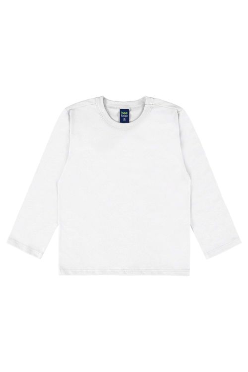 Camiseta Infantil Masculino em Meia Malha (Branco) Bee Loop