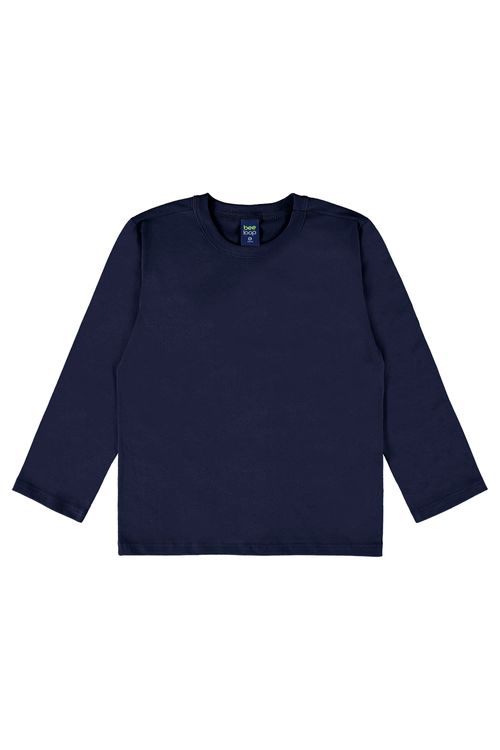 Camiseta Infantil Masculino em Meia Malha (Azul Marinho) Bee Loop