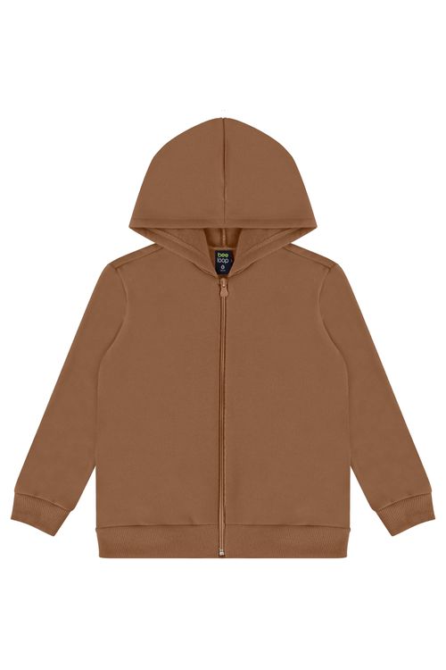 Jaqueta Moletom Infantil Unissex (Marrom) Bee Loop