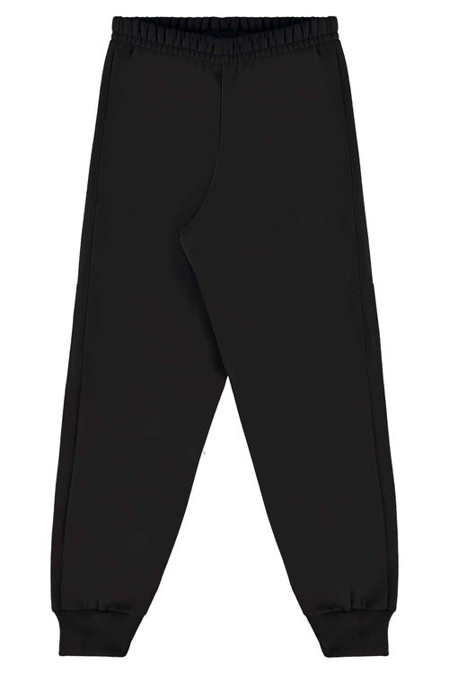 Calça Infantil Unissex em Moletom (Preto) Bee Loop