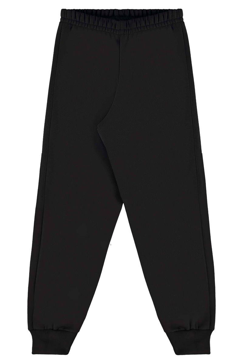 calca-infantil-unissex-em-moletom-preto-bee-loop