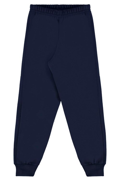Calça Infantil Unissex em Moletom (Azul Marinho) Bee Loop