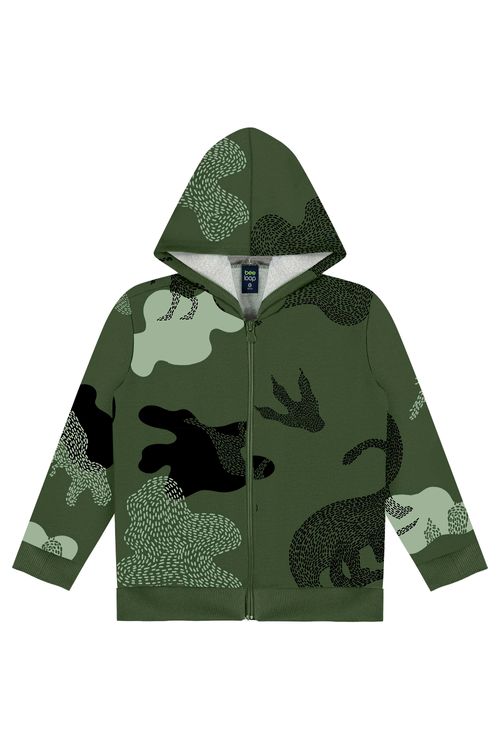 Jaqueta Moletom Infantil Unissex (Verde) Bee Loop