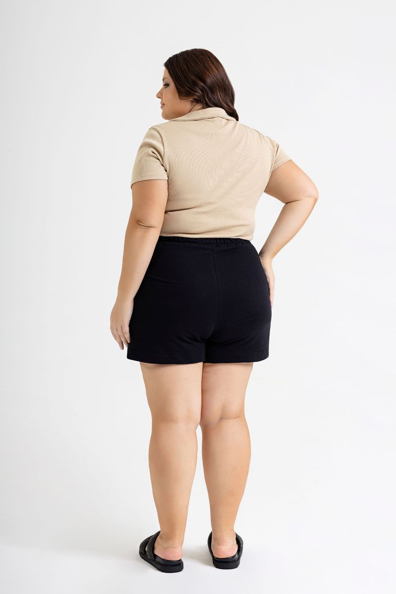 Shorts-Feminino-em-Moletinho--Preto--Just-Basic