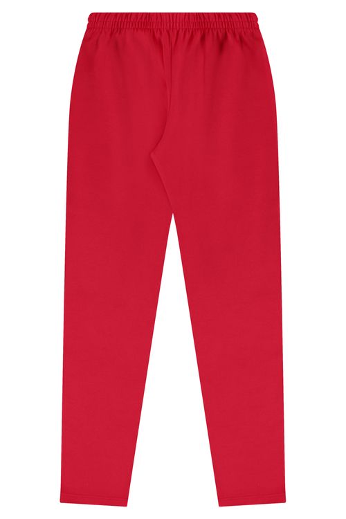 Calça Legging Infantil em Cotton (Vermelho) Bee Loop