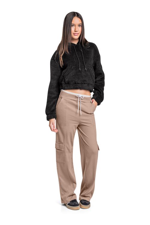 Blusão Juvenil para Menina com Brilhos (Preto) Gloss