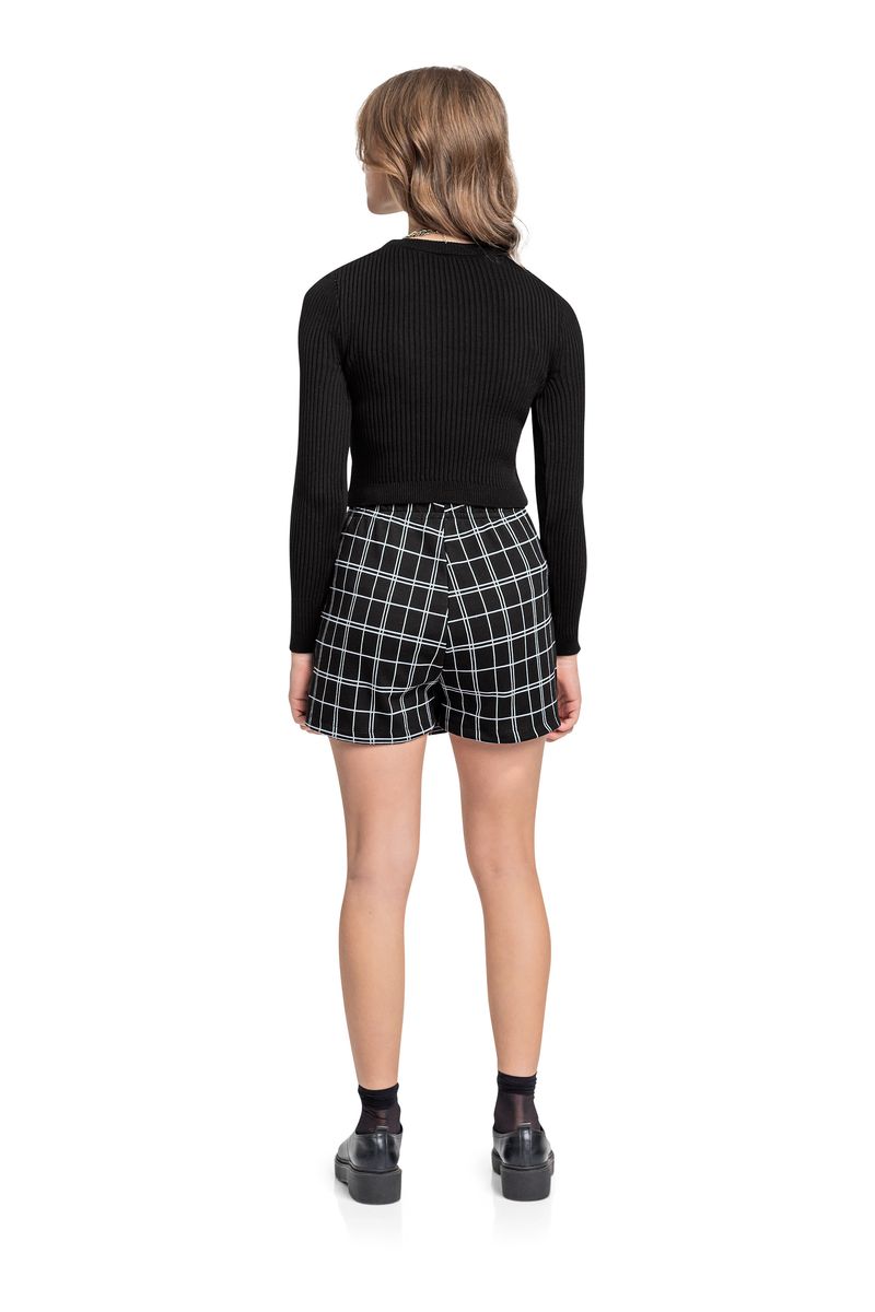 short-saia-juvenil-em-malha-jacquard-preto-gloss