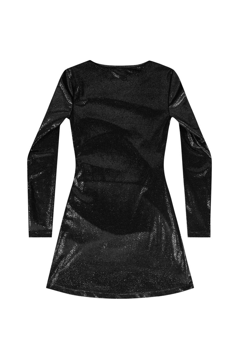 vestido-juvenil-em-veludo-com-brilho-preto-gloss