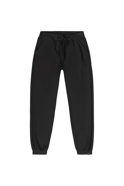 Calça Básica Juvenil em Moletom (Preto) Gloss