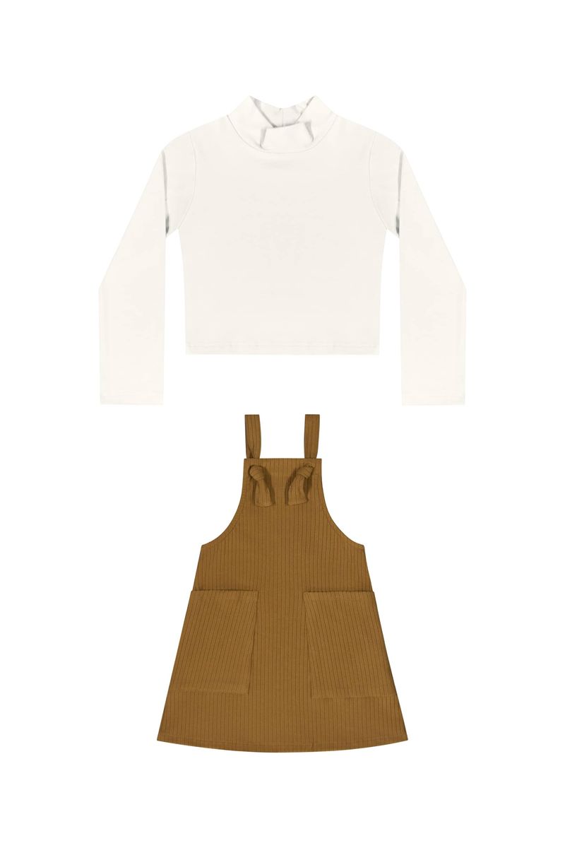 conjunto-cropped-manga-longa-salopete-menina-marrom-claro-quimby