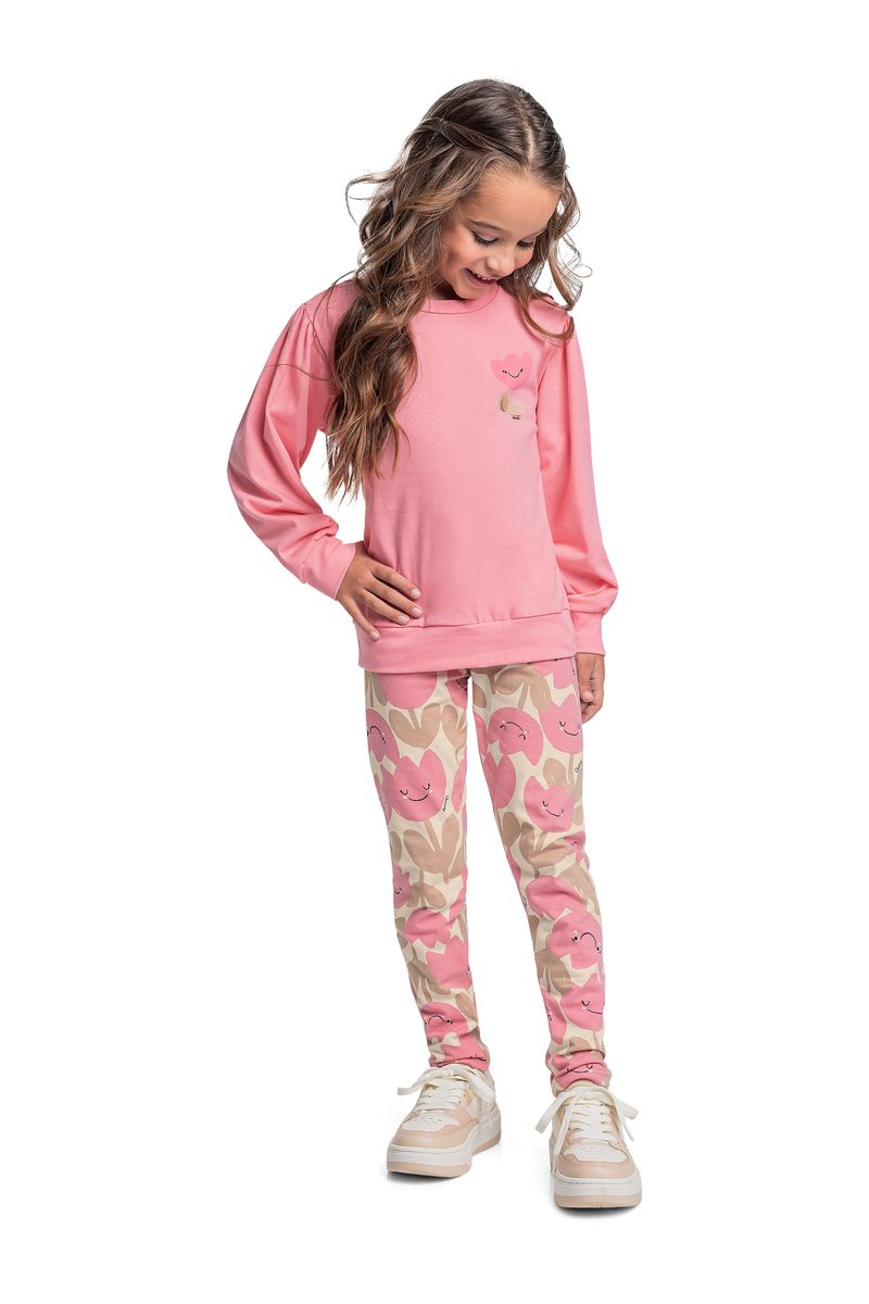 conjunto-blusa-manga-longa-legging-em-cotton-menina-rosa-quimby-frente