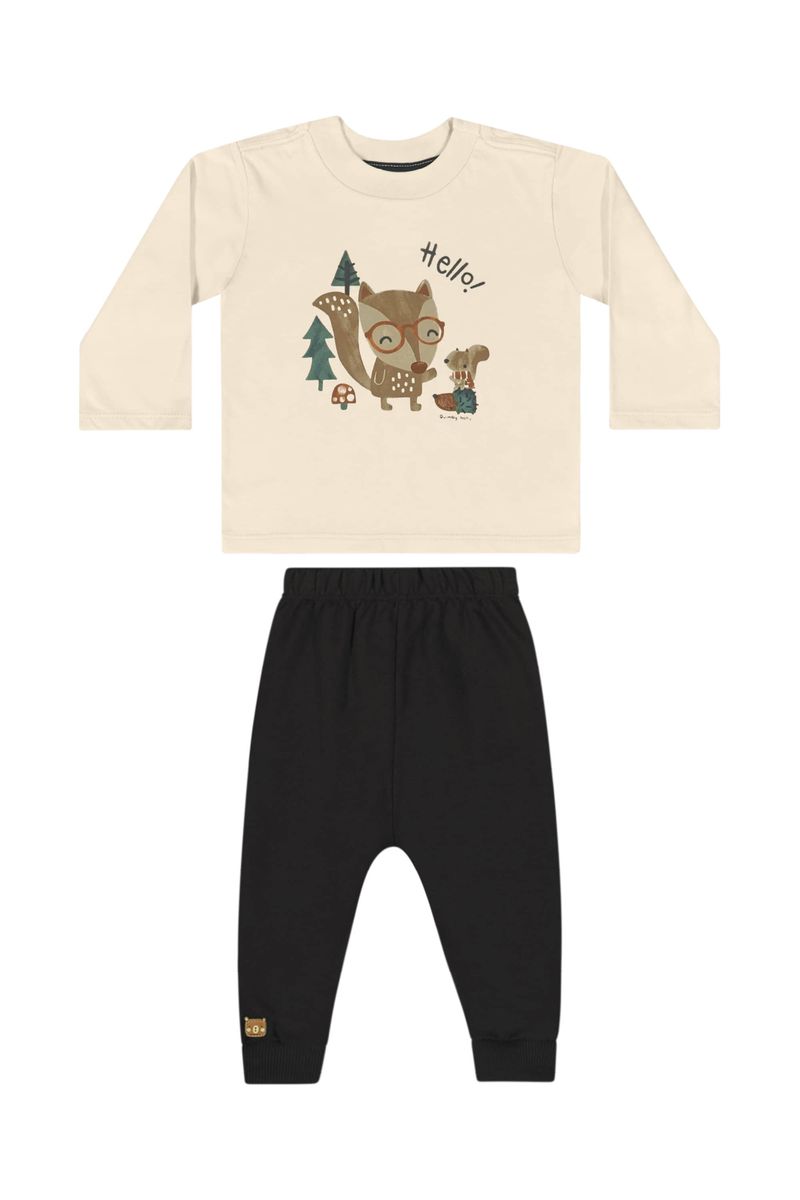 conjunto-camiseta-manga-longa-calca-bebe-menino-bege-quimby