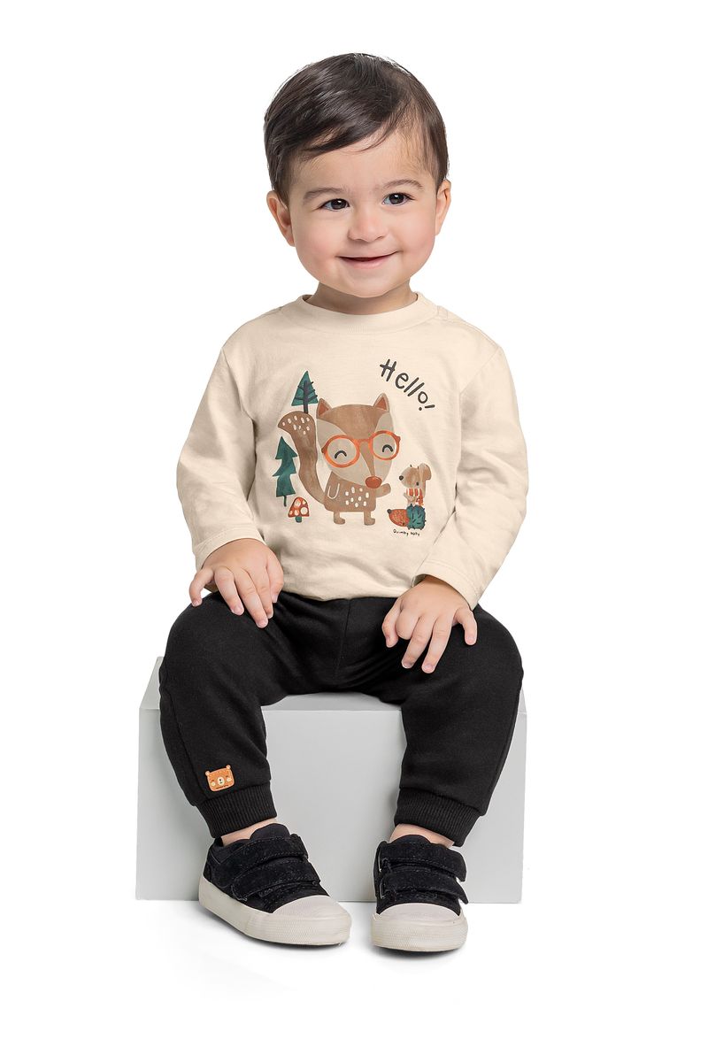conjunto-camiseta-manga-longa-calca-bebe-menino-bege-quimby
