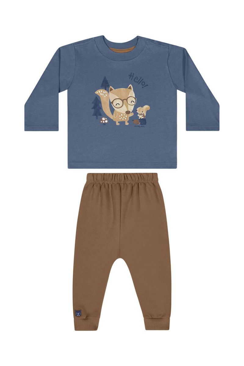 conjunto-camiseta-manga-longa-calca-bebe-menino-azul-quimby-frente
