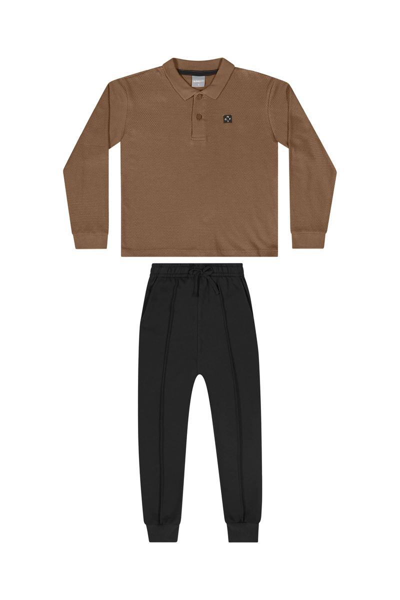 conjunto-camisa-polo-calca-menino-marrom-quimby