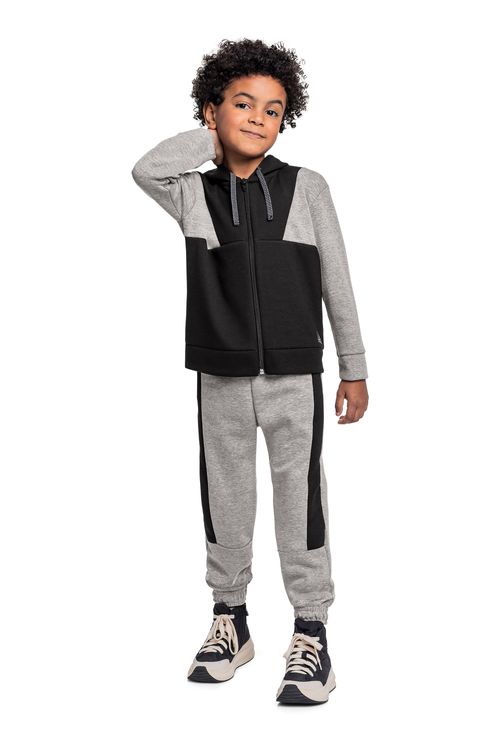 Conjunto com Jaqueta e Calça para Menino (Cinza) Quimby