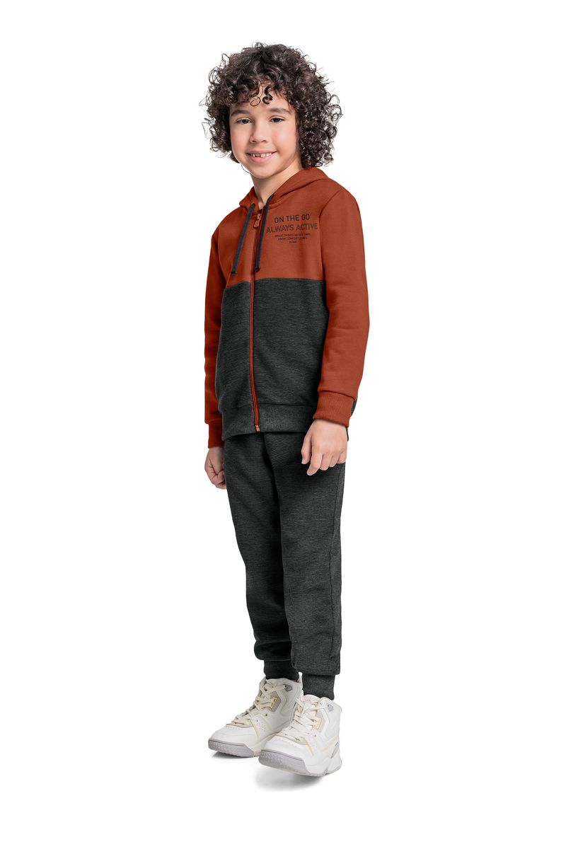 conjunto-jaqueta-calca-em-moletom-menino-marrom-quimby-frente