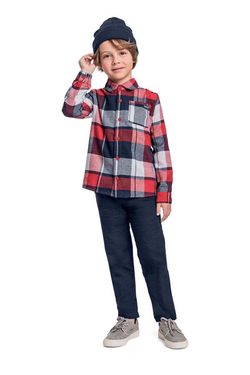 camisa-manga-longa-xadrez-menino-vermelho-quimby