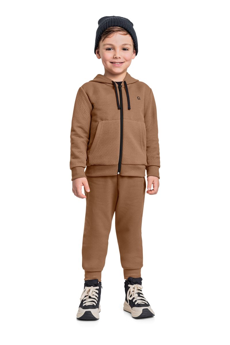 conjunto-jaqueta-calca-infantil-menino-marrom-quimby-frente