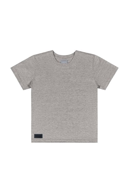 Camiseta Básica para Menino (Cinza) Quimby
