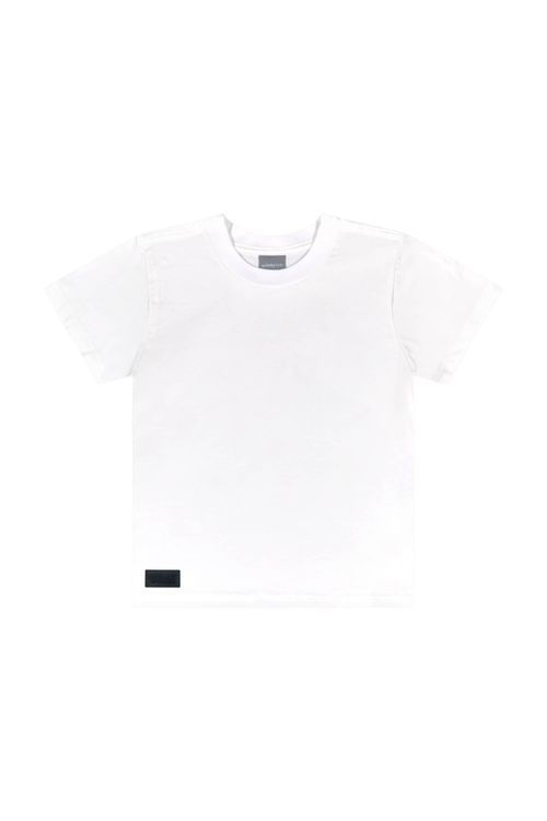 Camiseta Básica para Menino (Branco) Quimby