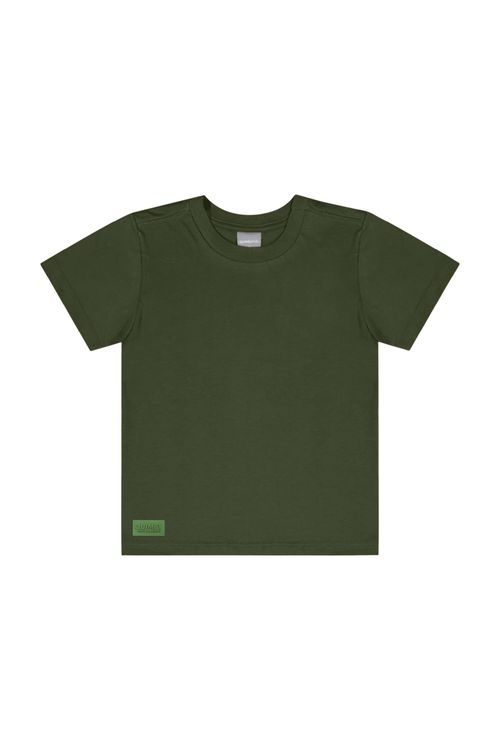 Camiseta Básica para Menino (Verde) Quimby