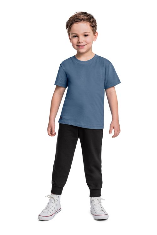 Camiseta Básica para Menino (Azul) Quimby