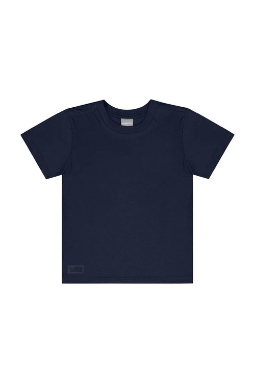 Camiseta Básica para Menino (Azul Marinho) Quimby