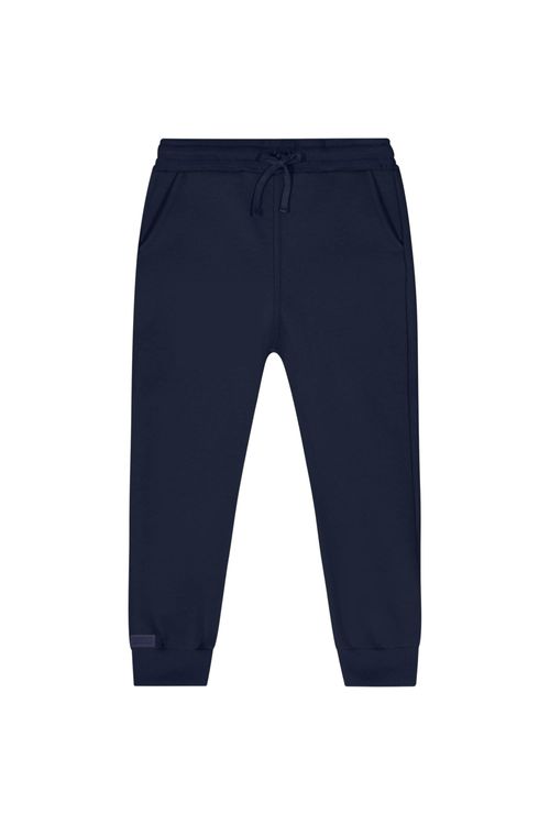 Calça Básica em Moletom para Menino (Azul Marinho) Quimby