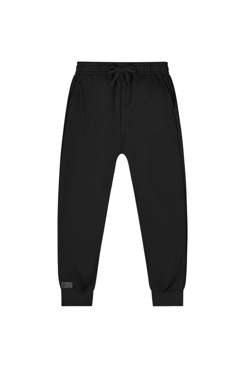 Calça Básica em Moletom para Menino (Preto) Quimby