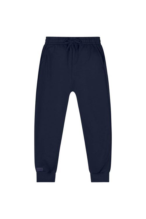 Calça Básica em Moletom para Menino (Azul Marinho) Quimby