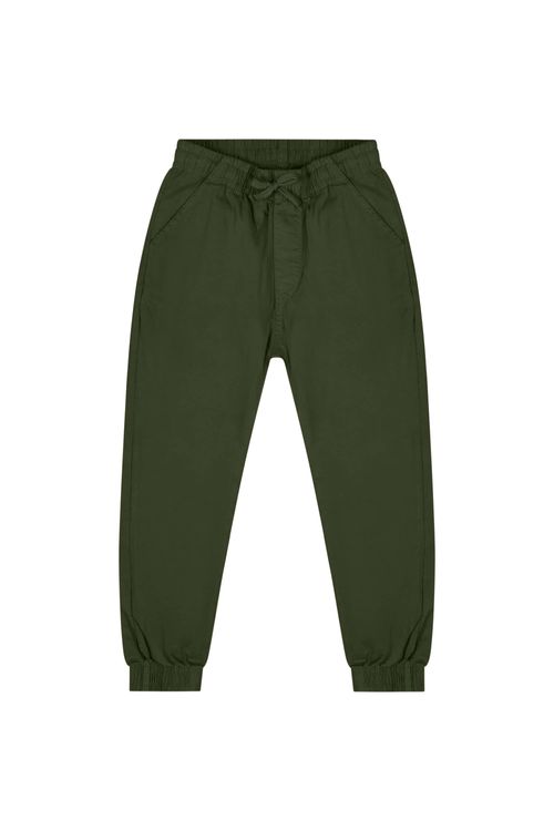 Calça Infantil em Sarja para Menino (Verde) Quimby