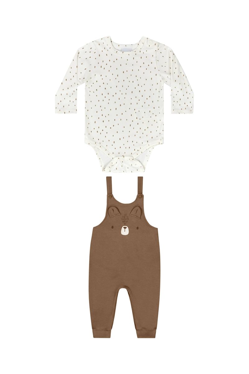 conjunto-de-ursinho-body-jardineira-unissex-bebe-off-white-quimby