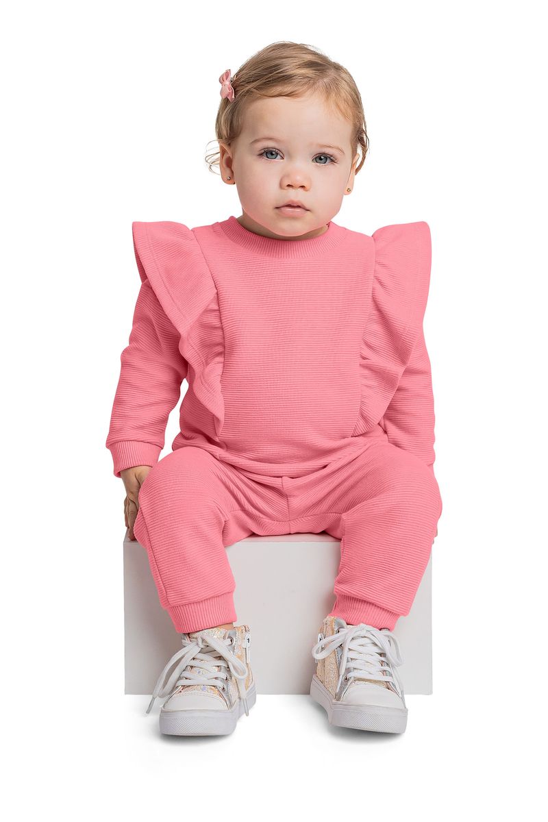 conjunto-blusao-calca-em-moletom-bebe-menina-rosa-quimby-frente