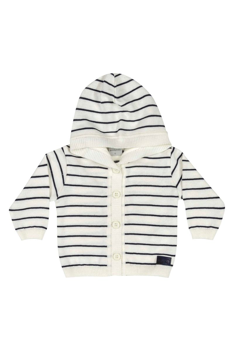 Casaco-em-Trico-para-Bebe-Unissex--Azul-Marinho--Quimby
